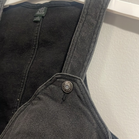 Wild Fable Women's Cropped Denim Black Vest XS - Picture 8 of 10